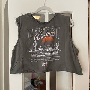 Cropped Tee with Graphic